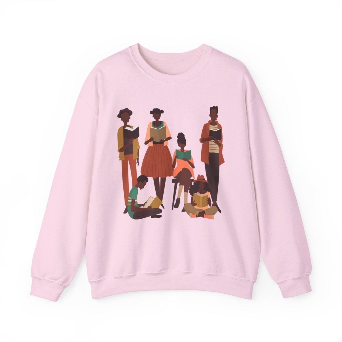 Brown Readers Sweatshirt - Afrocentric Art by The Trini Gee