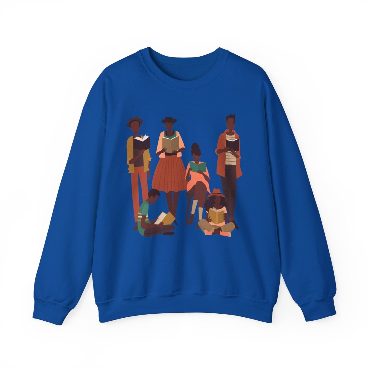 Brown Readers Sweatshirt - Afrocentric Art by The Trini Gee