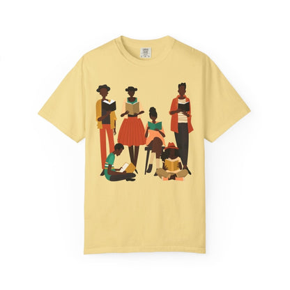 Brown Readers T-shirt - Afrocentric Art by The Trini Gee
