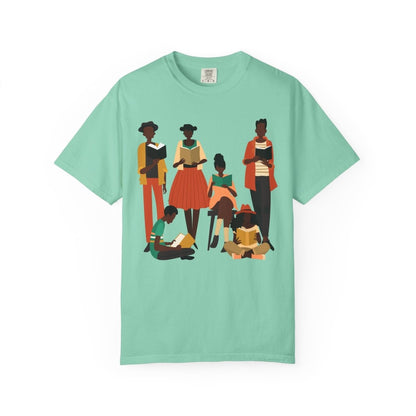 Brown Readers T-shirt - Afrocentric Art by The Trini Gee