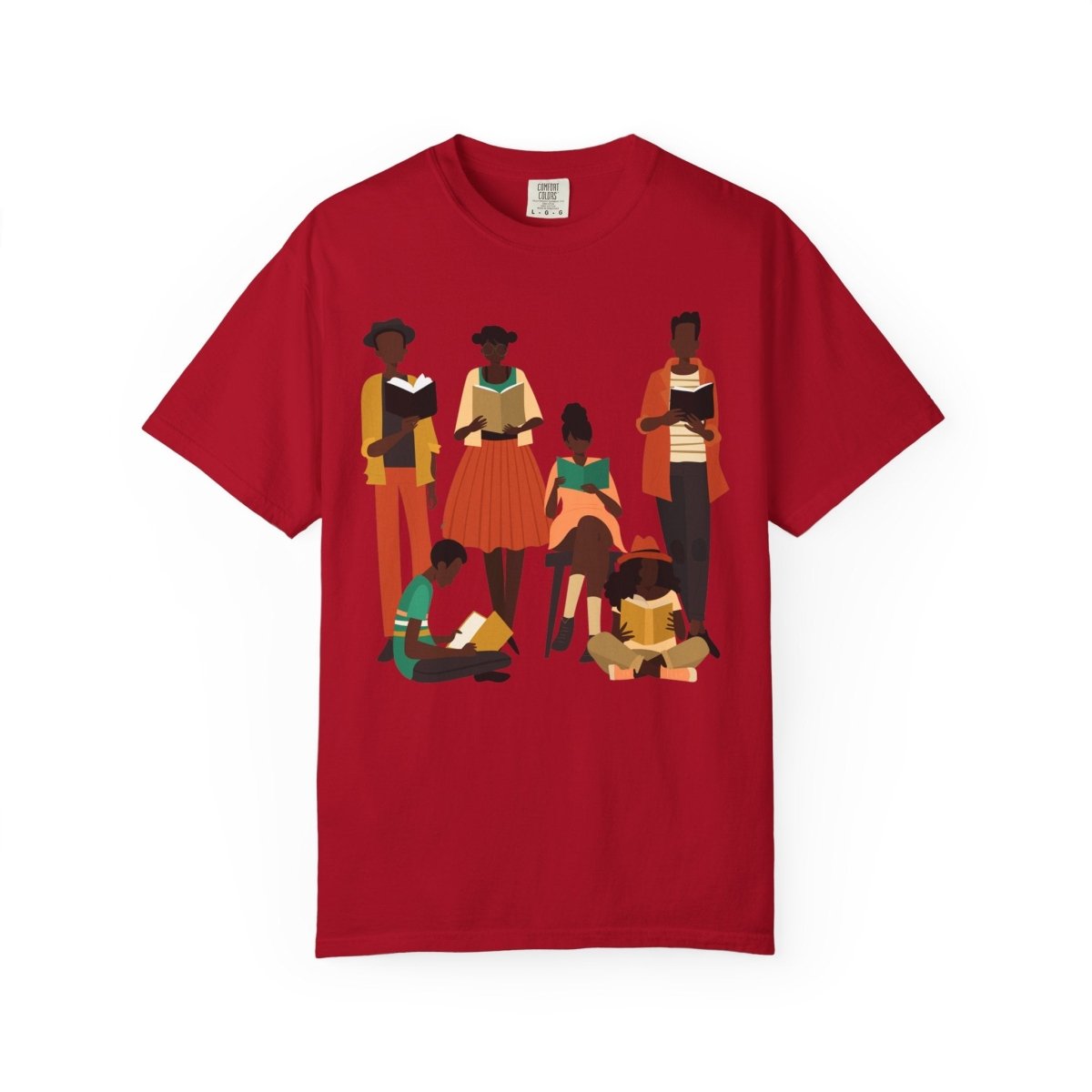 Brown Readers T-shirt - Afrocentric Art by The Trini Gee