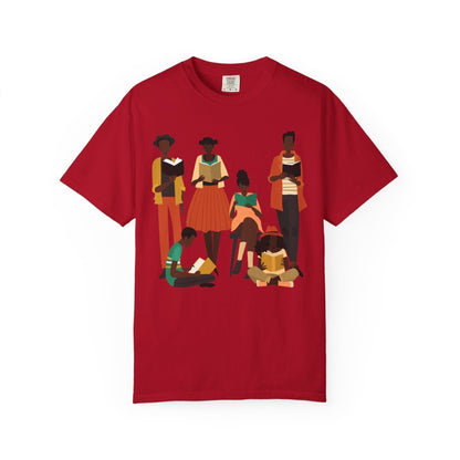 Brown Readers T-shirt - Afrocentric Art by The Trini Gee