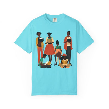 Brown Readers T-shirt - Afrocentric Art by The Trini Gee