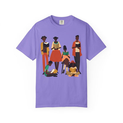 Brown Readers T-shirt - Afrocentric Art by The Trini Gee