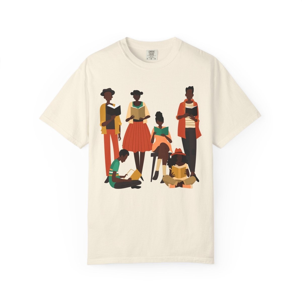 Brown Readers T-shirt - Afrocentric Art by The Trini Gee