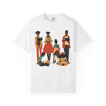 Brown Readers T-shirt - Afrocentric Art by The Trini Gee