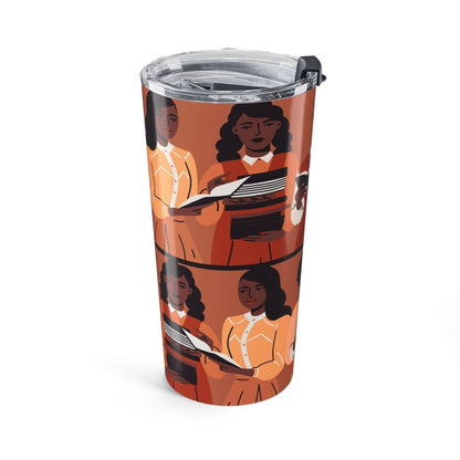 Brown Readers Tumbler - Afrocentric Art by The Trini Gee
