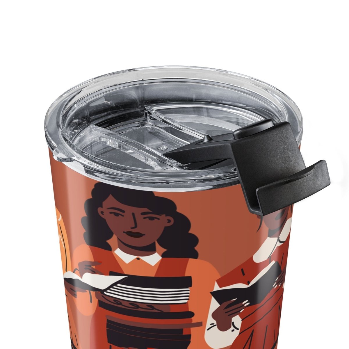 Brown Readers Tumbler - Afrocentric Art by The Trini Gee