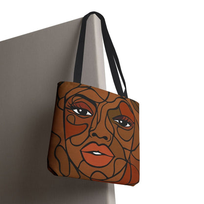 Brown Skin Beauty Tote Bag - Afrocentric Art by The Trini Gee