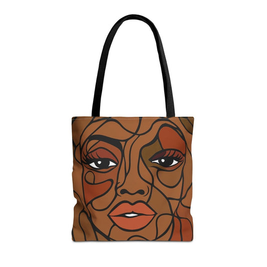 Brown Skin Beauty Tote Bag - Afrocentric Art by The Trini Gee