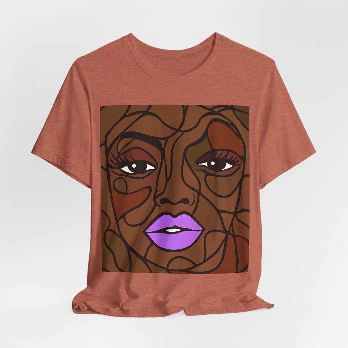 Brown Skin Face Shirt - Afrocentric Art by The Trini Gee