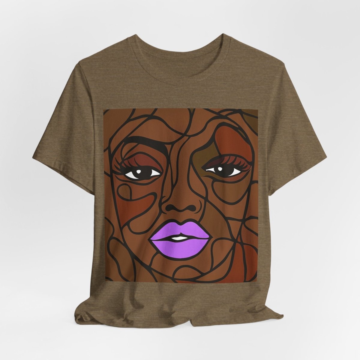 Brown Skin Face Shirt - Afrocentric Art by The Trini Gee