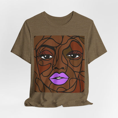 Brown Skin Face Shirt - Afrocentric Art by The Trini Gee