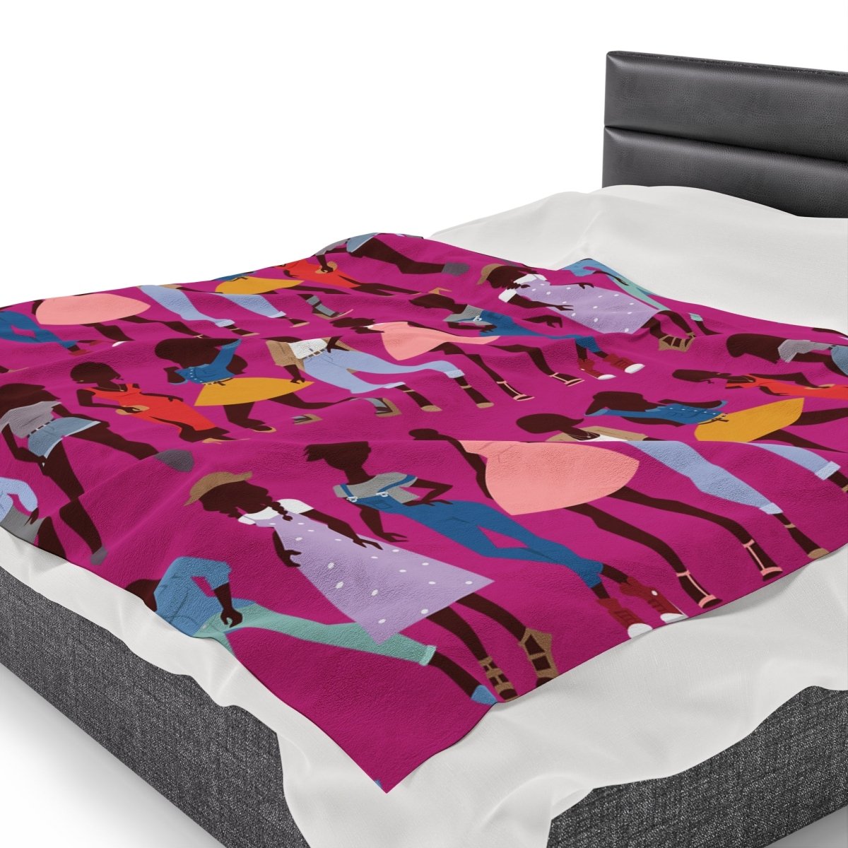 Brown Skin Girls Blanket - Afrocentric Art by The Trini Gee