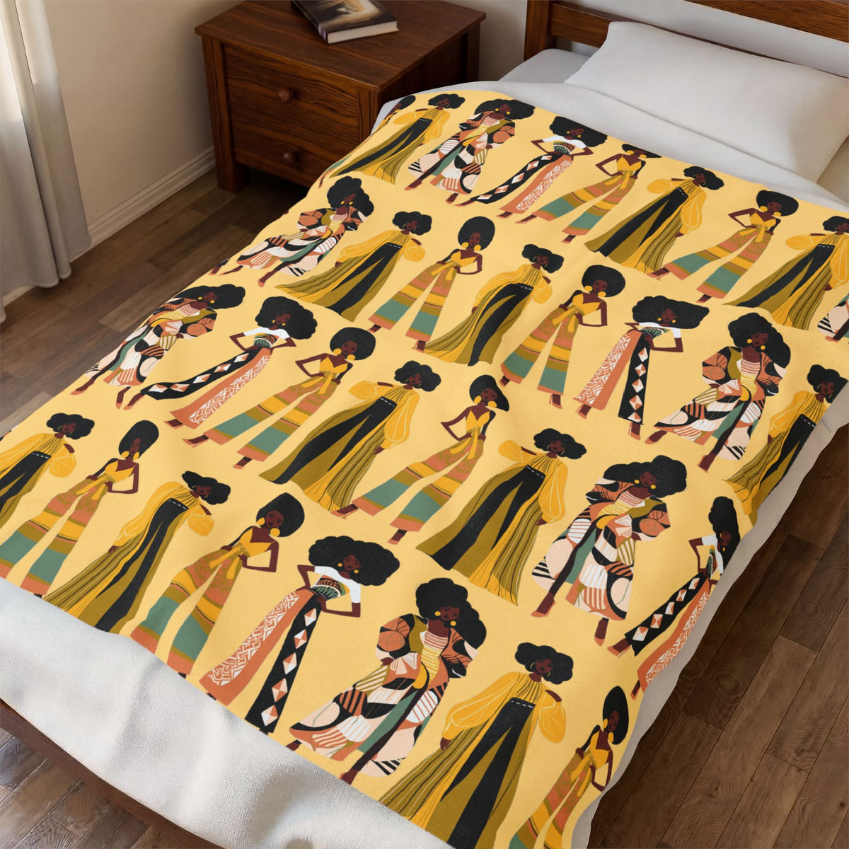 Afro Chic Throw Blanket