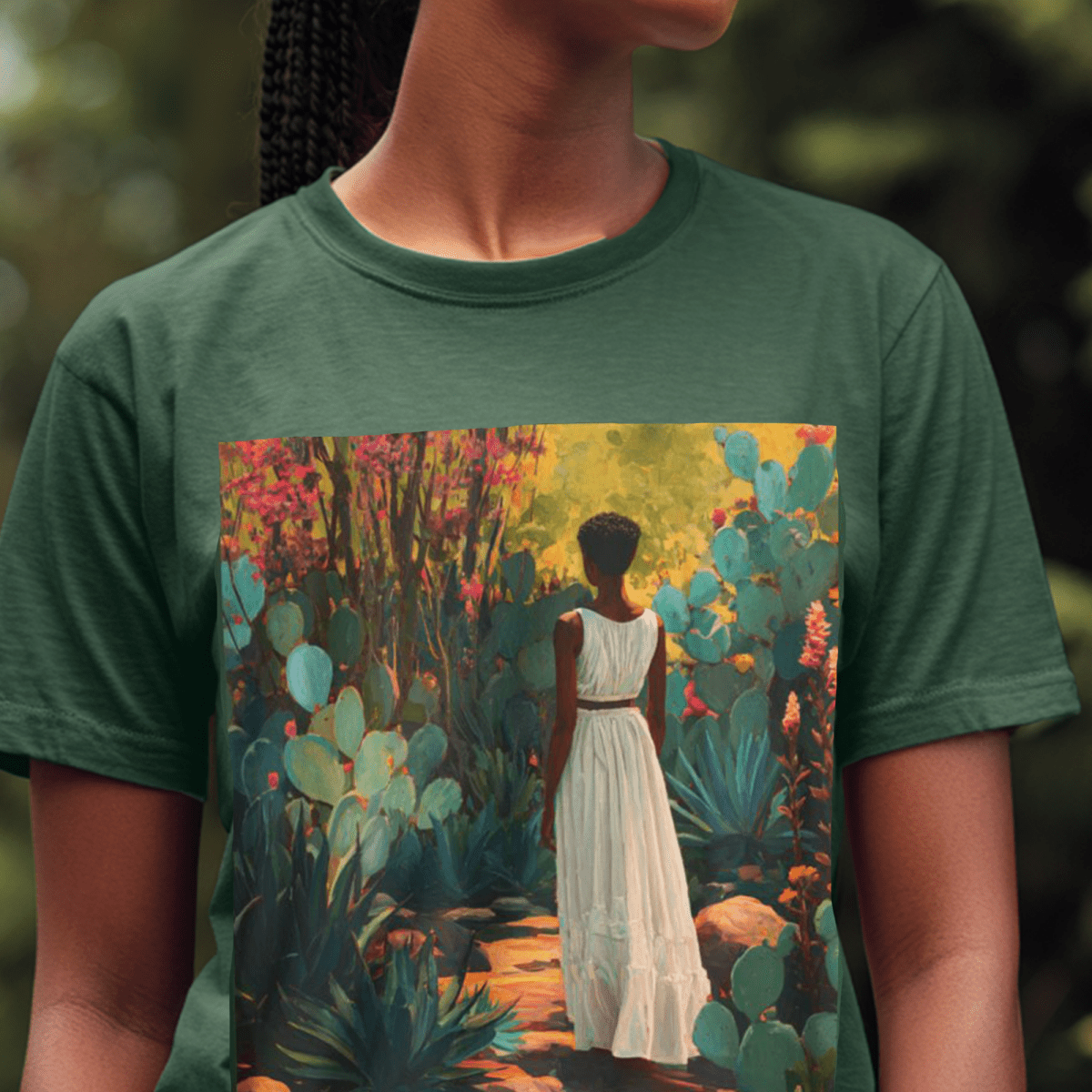 Cacti Garden Shirt - Afrocentric Art by The Trini Gee
