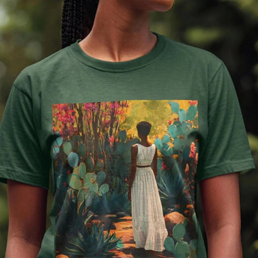 Cacti Garden Shirt - Afrocentric Art by The Trini Gee