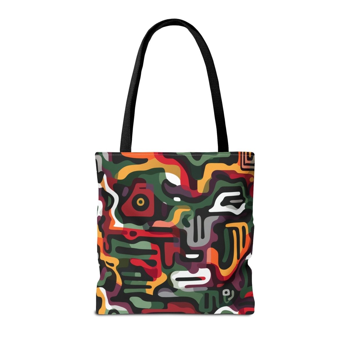Camo Afro Tote Bag - Afrocentric Art by The Trini Gee