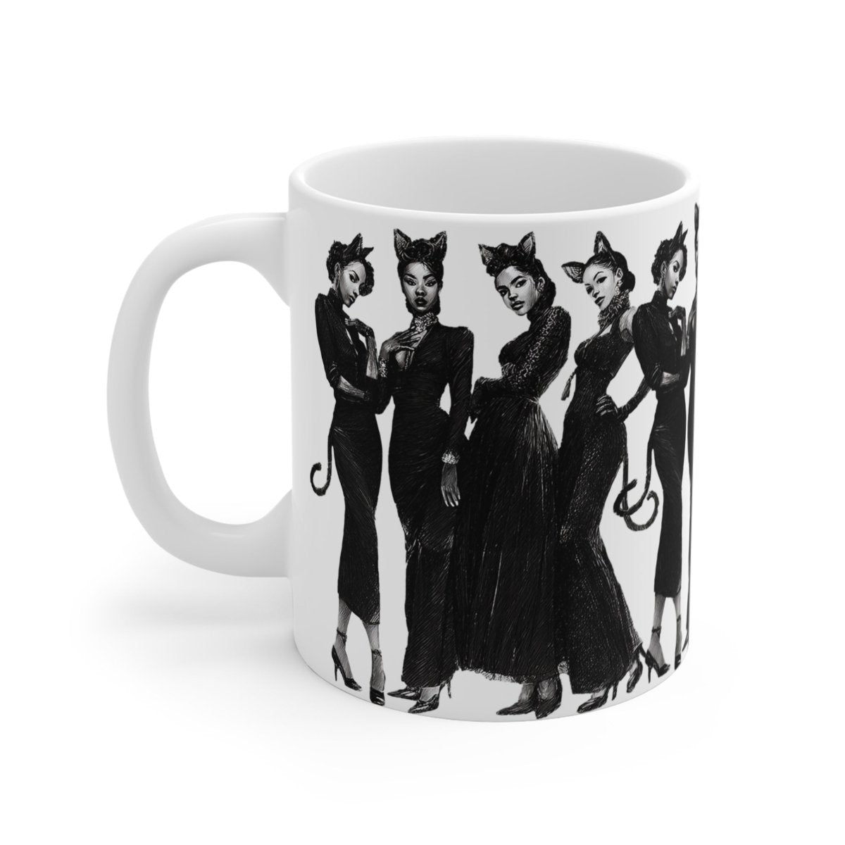 Cat Cosplay Mug - Afrocentric Art by The Trini Gee