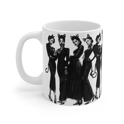 Cat Cosplay Mug - Afrocentric Art by The Trini Gee