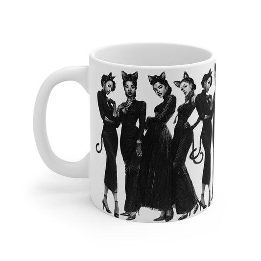 Cat Cosplay Mug - Afrocentric Art by The Trini Gee