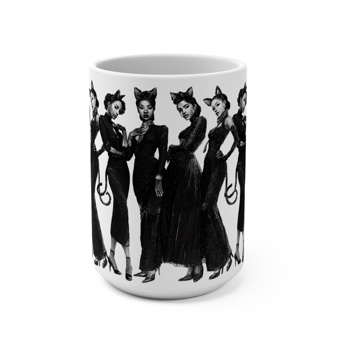 Cat Cosplay Mug - Afrocentric Art by The Trini Gee