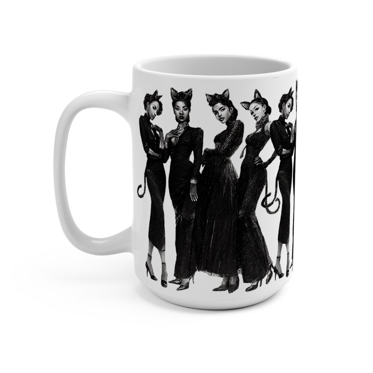 Cat Cosplay Mug - Afrocentric Art by The Trini Gee