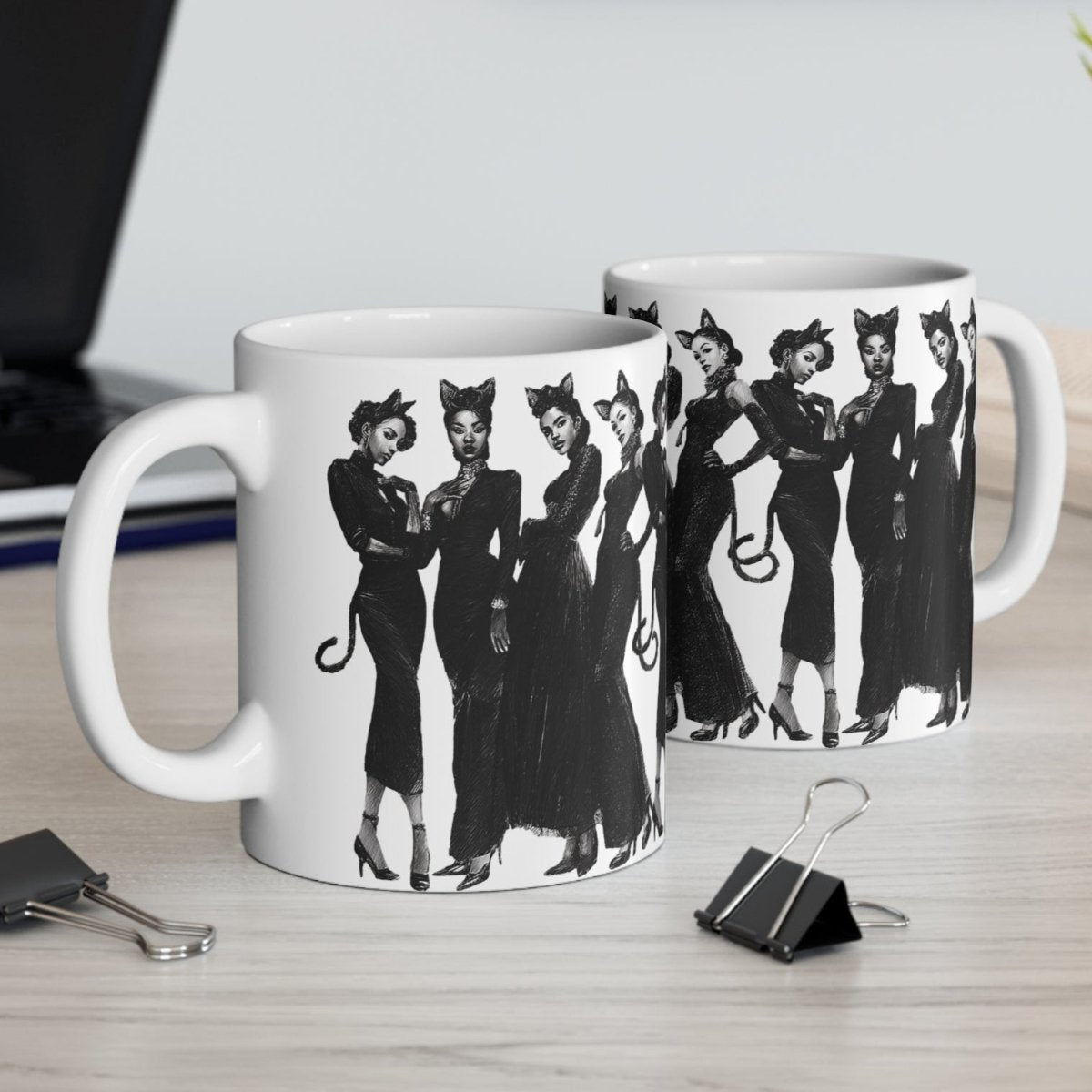 Cat Cosplay Mug - Afrocentric Art by The Trini Gee