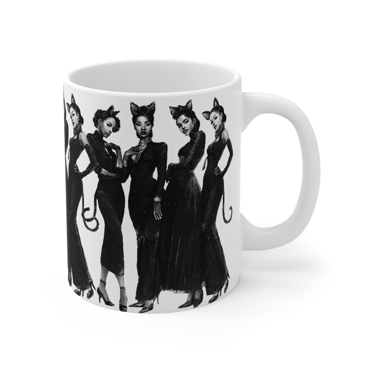 Cat Cosplay Mug - Afrocentric Art by The Trini Gee