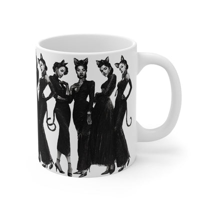 Cat Cosplay Mug - Afrocentric Art by The Trini Gee