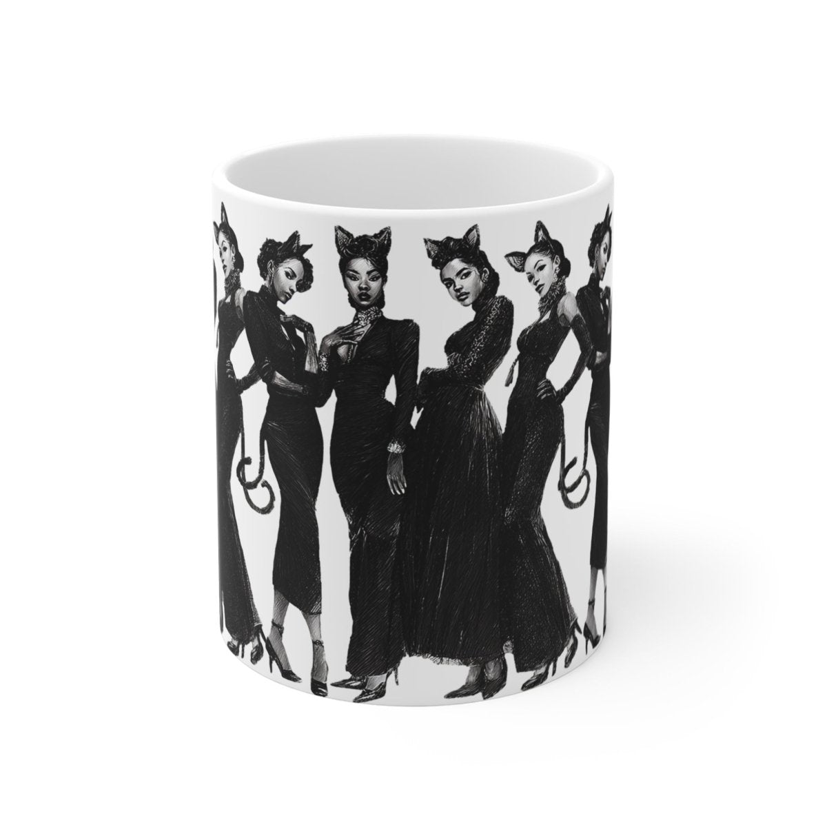 Cat Cosplay Mug - Afrocentric Art by The Trini Gee