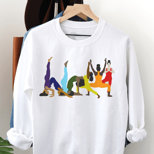 Chakra Yoga Women Sweatshirt - Afrocentric Art by The Trini Gee
