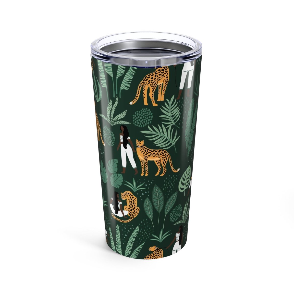 Cheetah Woman 20oz Tumbler - Afrocentric Art by The Trini Gee