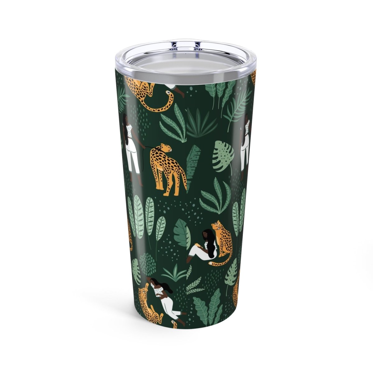 Cheetah Woman 20oz Tumbler - Afrocentric Art by The Trini Gee