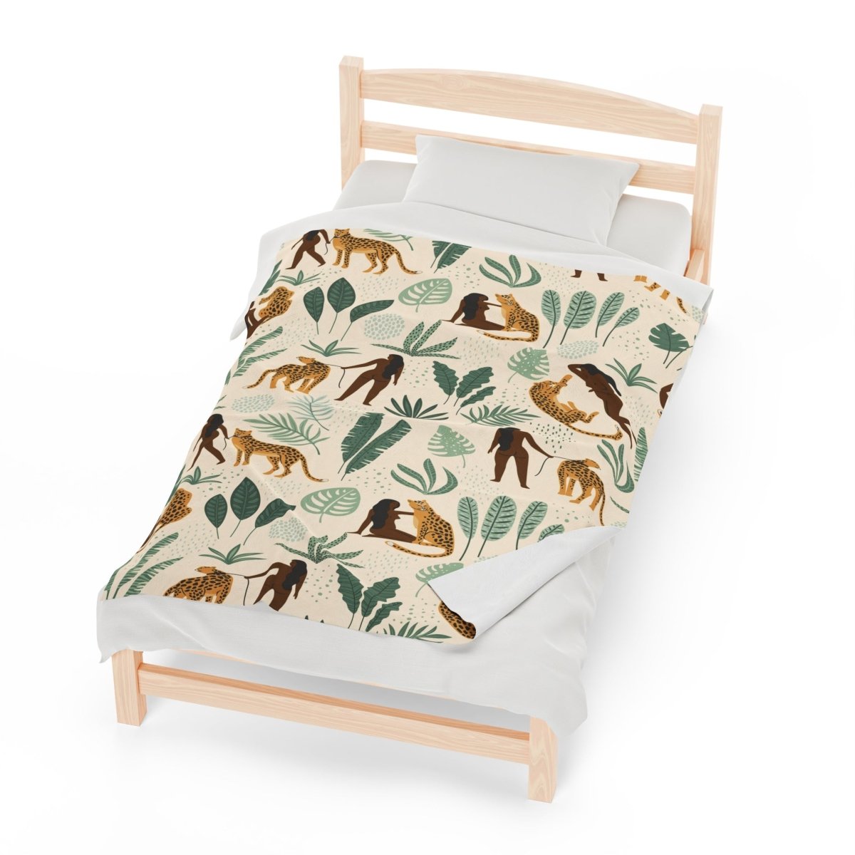 Cheetah Woman Blanket - Afrocentric Art by The Trini Gee