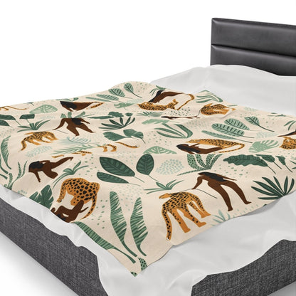 Cheetah Woman Blanket - Afrocentric Art by The Trini Gee