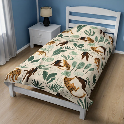 Cheetah Woman Blanket - Afrocentric Art by The Trini Gee