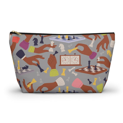 Chess Hands T-Bottom Pouch - Afrocentric Art by The Trini Gee