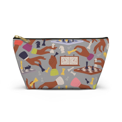 Chess Hands T-Bottom Pouch - Afrocentric Art by The Trini Gee