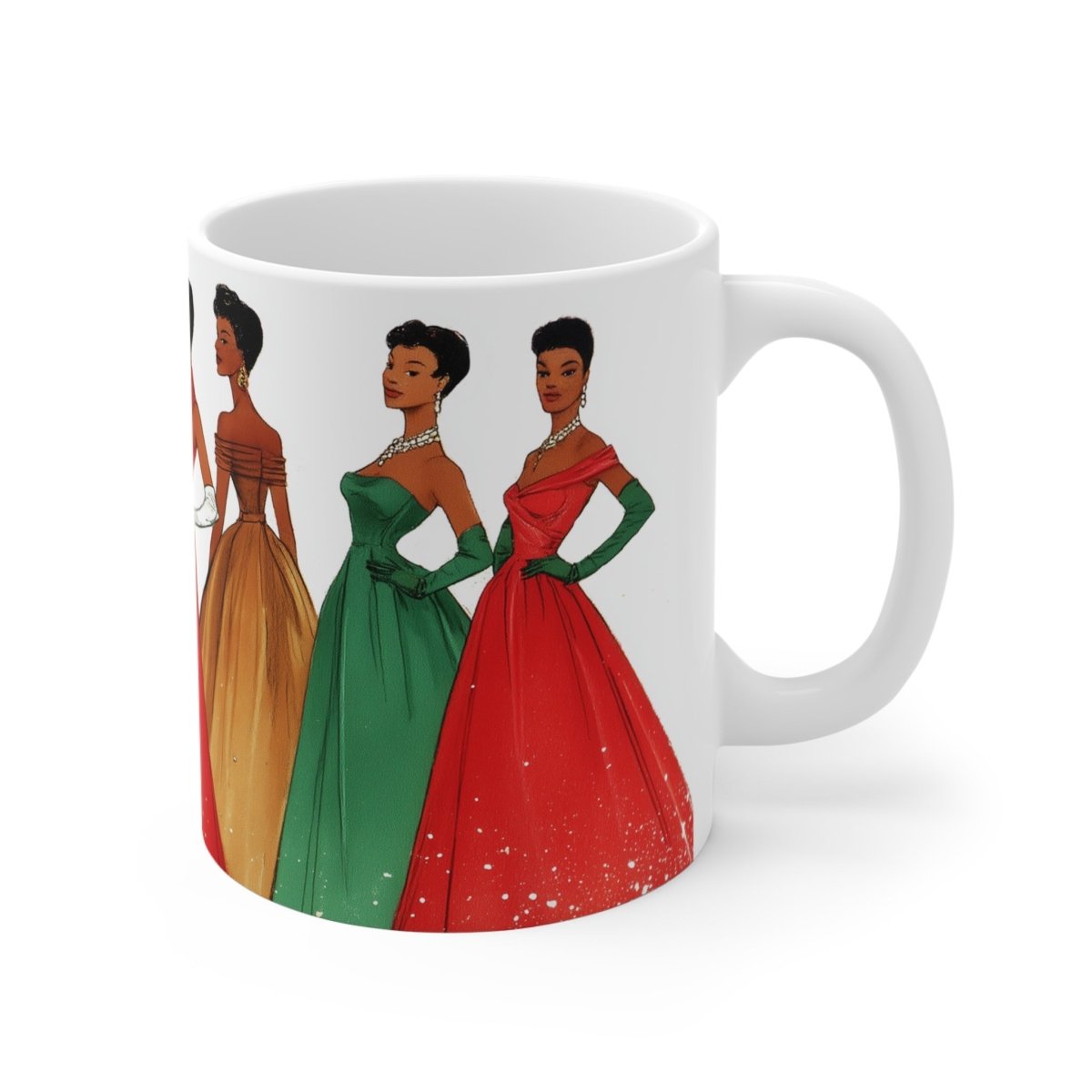 Christmas Fashion Mug - Afrocentric Art by The Trini Gee