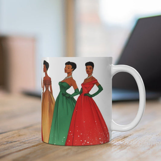 Christmas Fashion Mug - Afrocentric Art by The Trini Gee