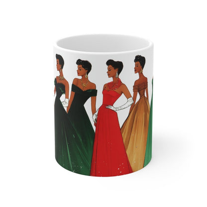 Christmas Fashion Mug - Afrocentric Art by The Trini Gee