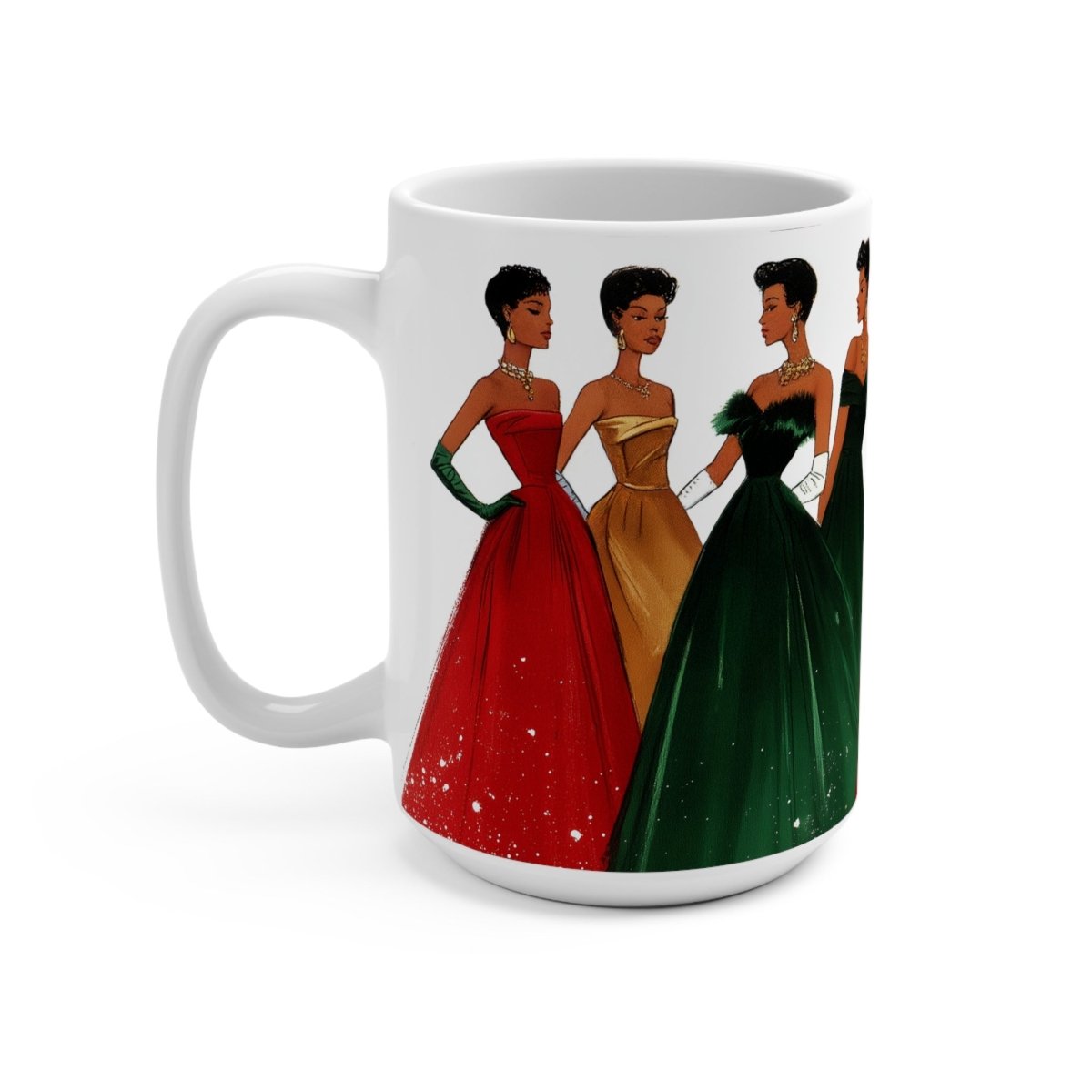 Christmas Fashion Mug - Afrocentric Art by The Trini Gee
