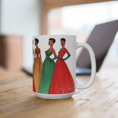 Christmas Fashion Mug - Afrocentric Art by The Trini Gee
