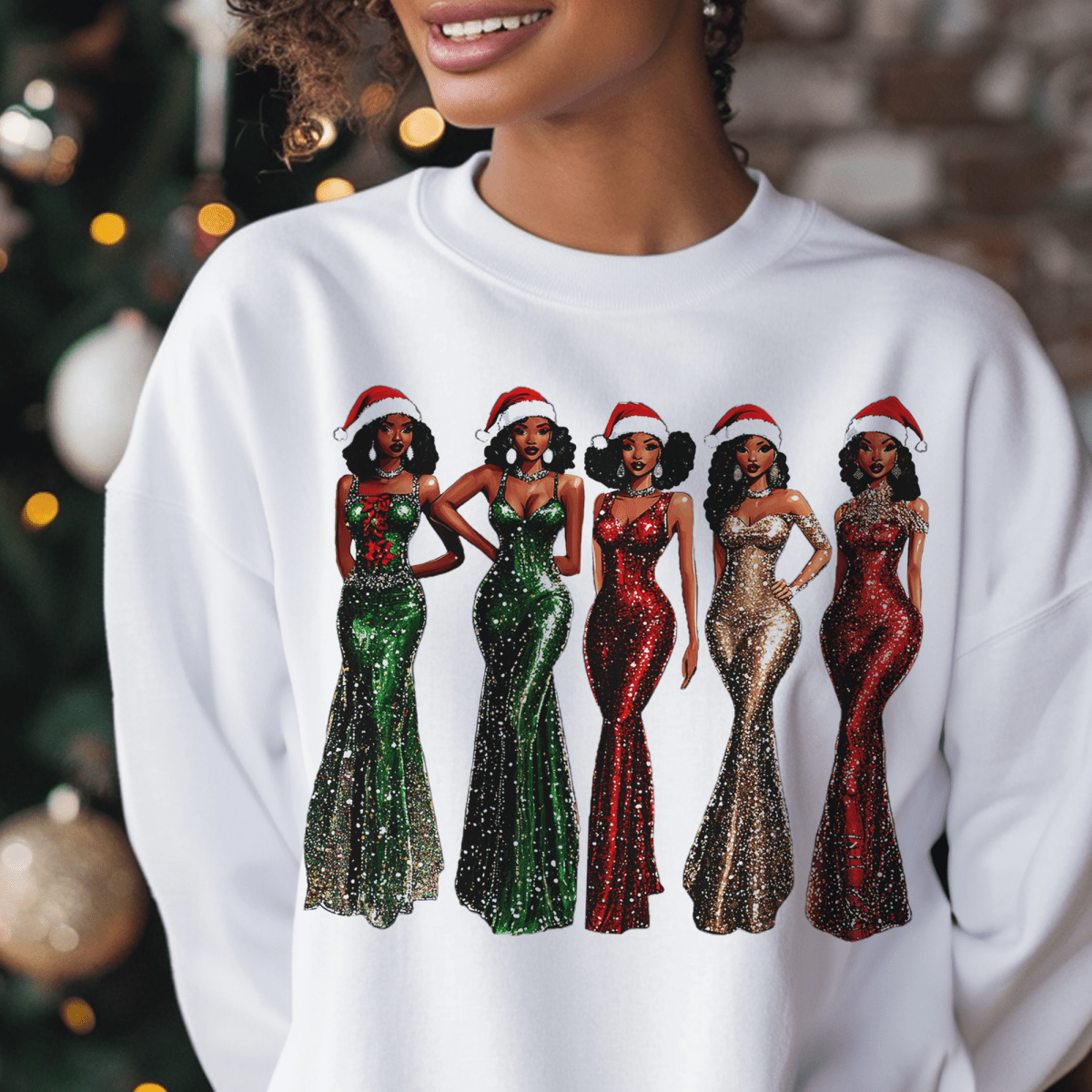 Christmas Gowns Sweatshirt - The Trini Gee