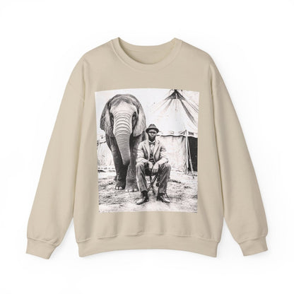 Circus Elephant Sweatshirt - Afrocentric Art by The Trini Gee