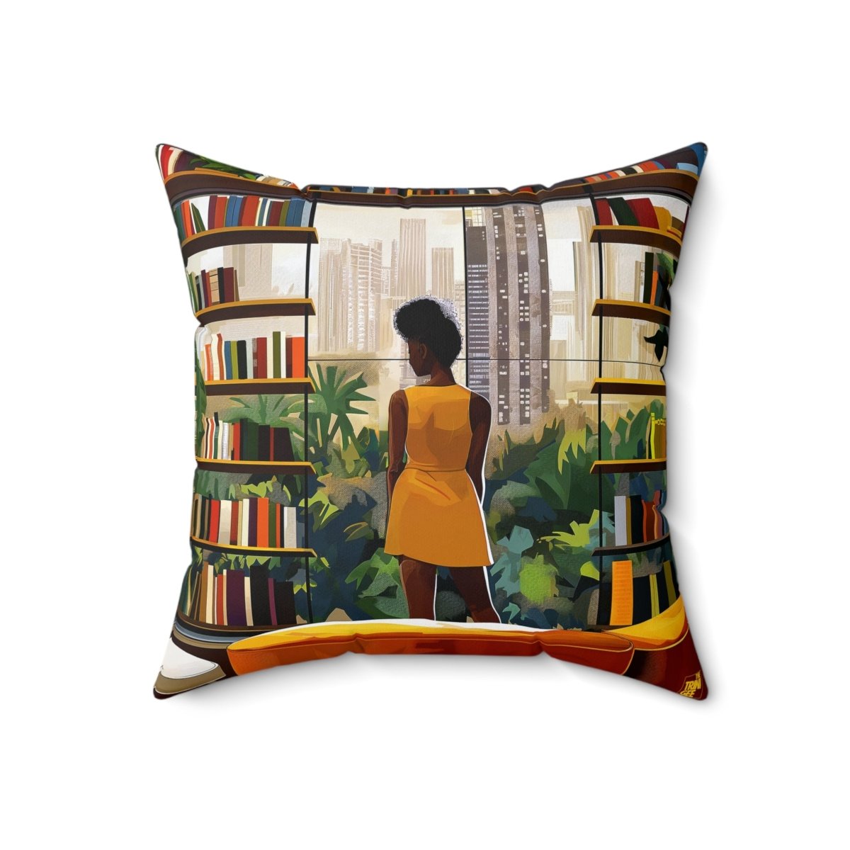 City Library Pillow - The Trini Gee