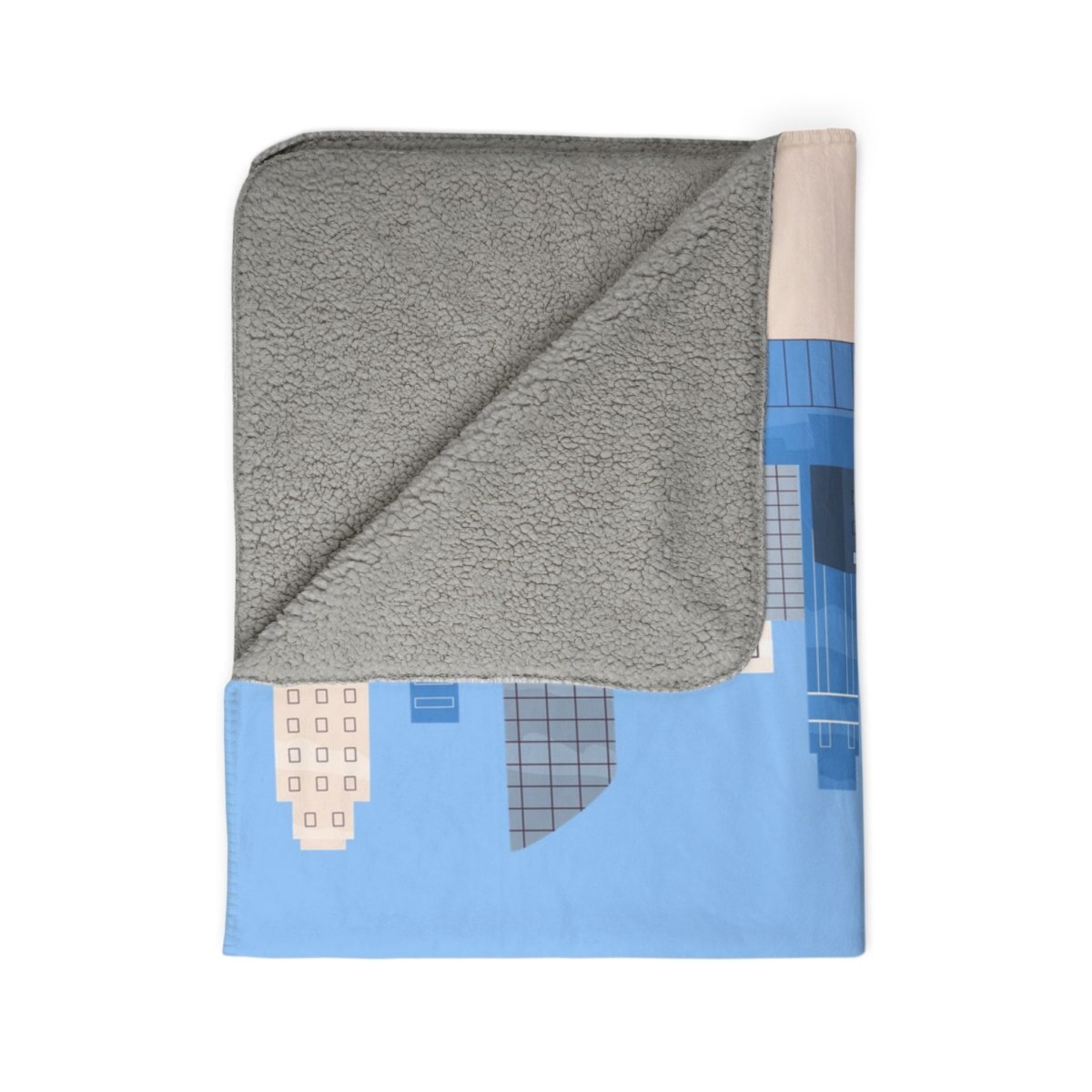 City Tourists Sherpa Blanket - Afrocentric Art by The Trini Gee