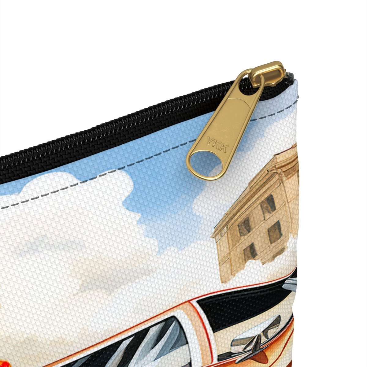 Classic 70s Woman Accessory Pouch - Afrocentric Art by The Trini Gee