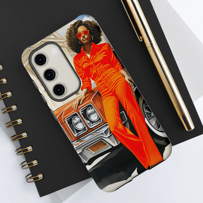 Classic 70s Woman Phone Case - Afrocentric Art by The Trini Gee